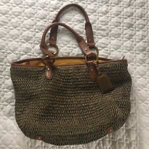 Ralph Lauren woven straw bag